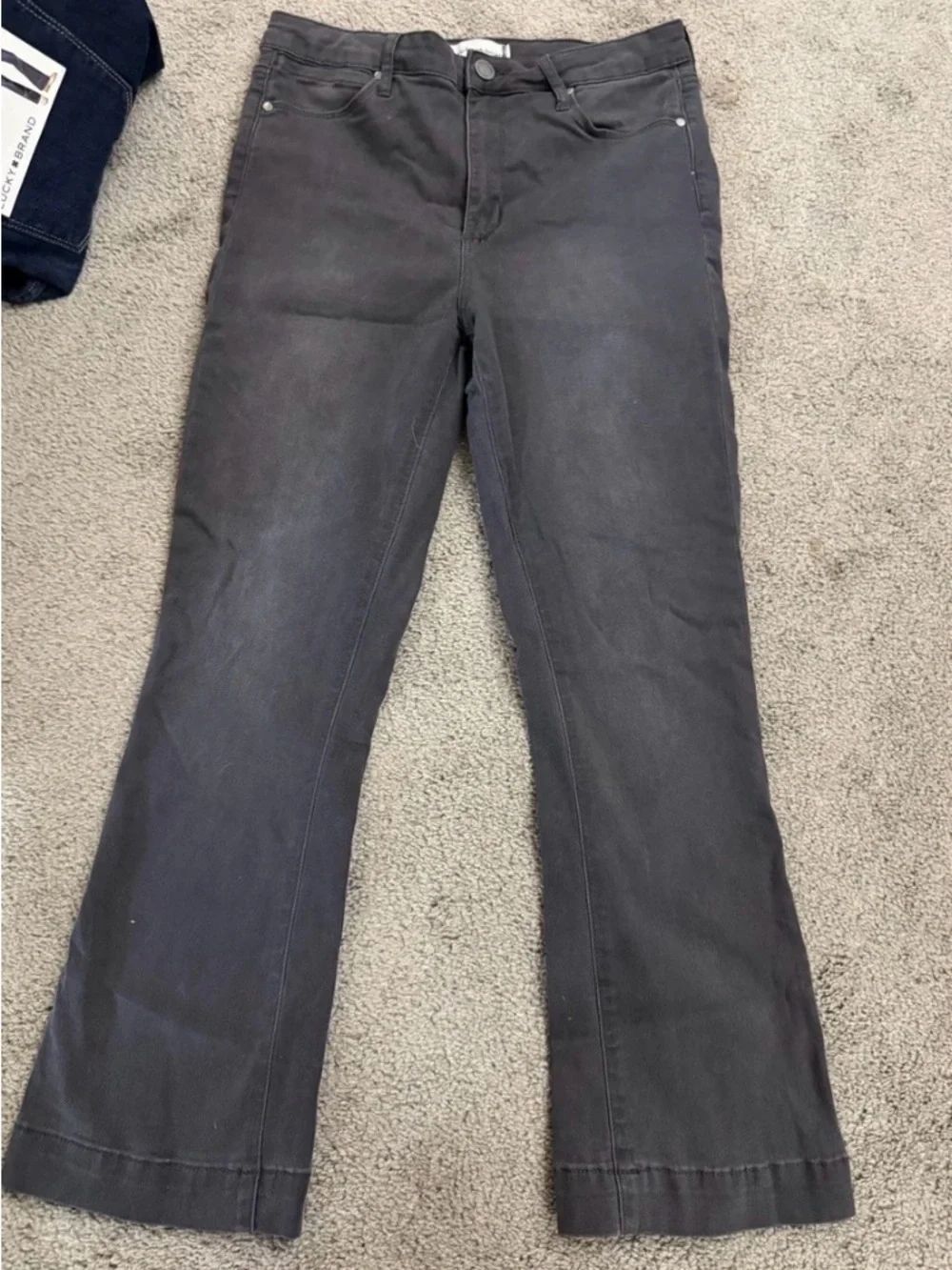Articles Of Society Dark Grey Bootcut Jeans Size 29, 25 inch inseam hemmed